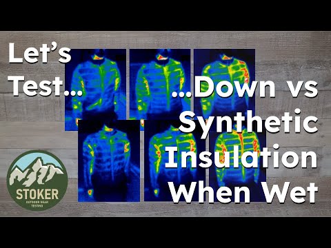 Down Vs Synthetic Insulation...When Wet!!