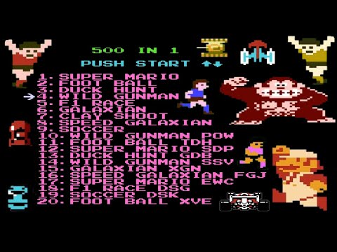NES 500 in 1 Gameplay : Ultimate 8-Bit Game Collection