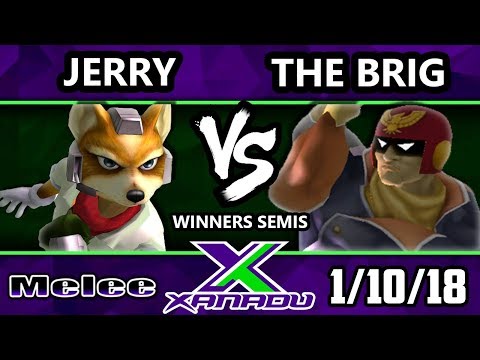 S@X 236 Melee - Jerry (Fox) Vs. The Brig (Captain Falcon) - Smash Melee Winners Semis - SSBM