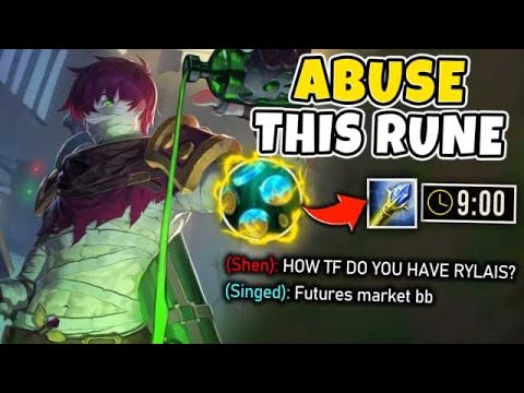 I FOUND A BROKEN WAY TO ABUSE SINGED!! TAKE THIS RUNE AND STOMP LANE - League of Legends