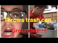 Charlie Throws The Trash Can On The Ground