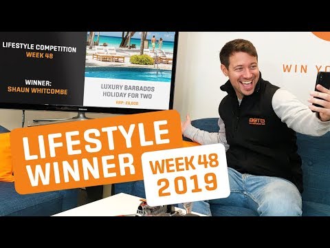 BOTB Lifestyle Competition Winner! Shaun Whitcombe – Luxury Barbados Holiday – Week 48 2019