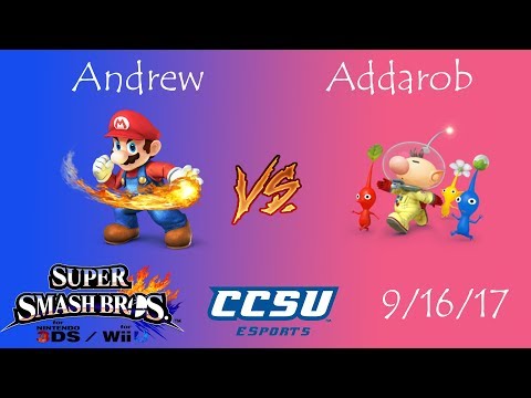 Riptide 1 - Smash 4 - Andrew (Mario) vs Addarob (Olimar)