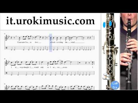 Lezioni di Clarinetto Miley Cyrus - Malibu Tutorial Spartito Parte#2 um-i276