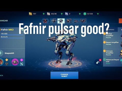Can FAFNIR pulsar work? (war robots) gameplay