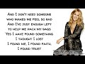 Celine Dion - Lying Down (Lyrics)