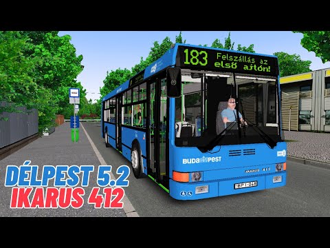 OMSI 2 | Délpest 5.2 | IKARUS 412 (BPI-048) | 183-as járat Szarvas csárda tér-Szemeretelep vasútáll.