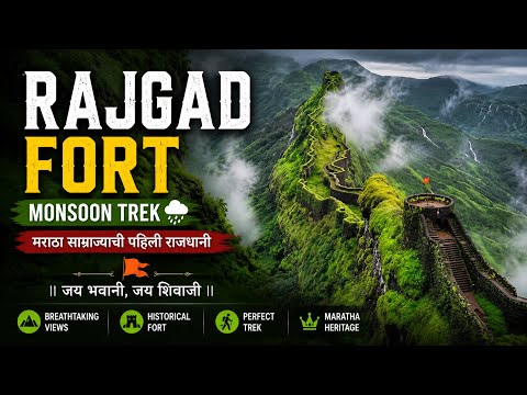 Rajgad Fort Trek in Monsoon | Complete Travel Guide | King of Forts in Maharashtra 🌧️🏰