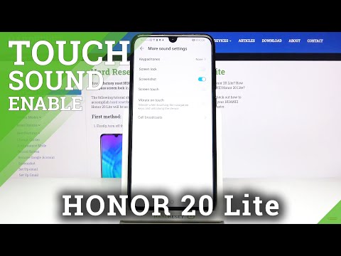 How to Manage Screen Touch Sounds on Honor 20 Lite – Touch Sound Effects