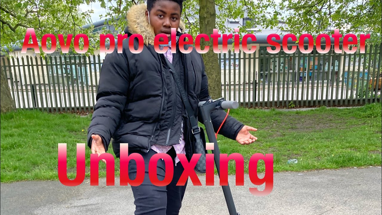 Watch video Aovo pro electric scooter unboxing Now Aovo pro electric scooter unboxing