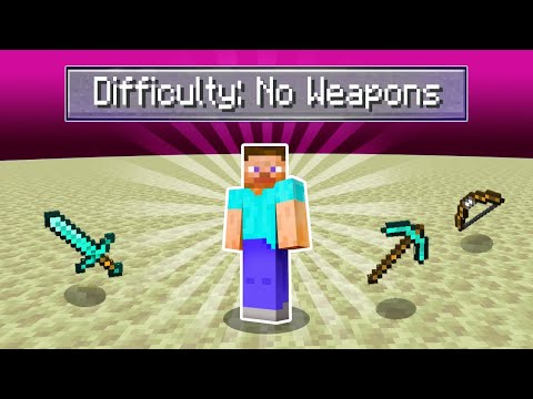 i beat minecraft with no weapons or tools...
