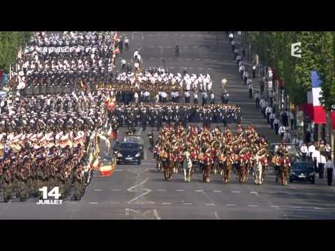 Défilé du 14 juillet 2011 - L'ARRIVÉE DE NICOLAS SARKOZY