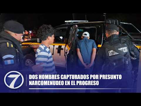 Dos hombres capturados por presunto narcomenudeo en El Progreso