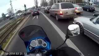 Aprilia Pegaso 650 - droga z Wildy na Swarzędz (w dzicz)