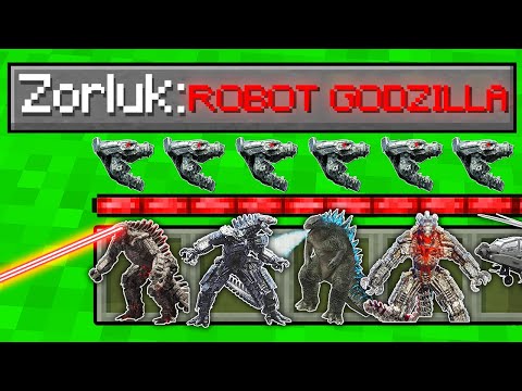 ROBOT GODZİLLA ZORLUK SEVİYESİ! 😱 - Minecraft