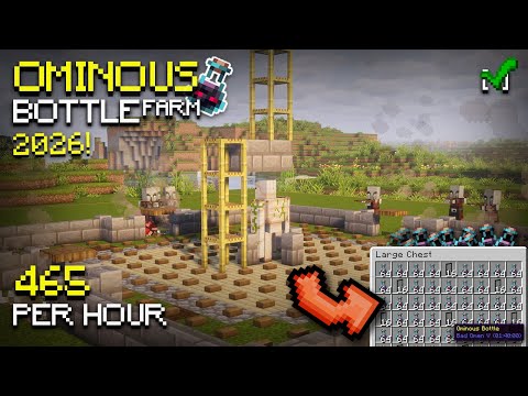 Ominous Bottle Farm Minecraft 1.21 (Java & Bedrock) – Infinite Bad Omen