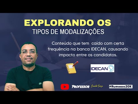 Prof. Cassildo Souza - MODALIZAÇÕES na banca IDECAN: conteúdo que mexe com os candidatos