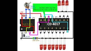Download lagu LED SQUENCER IC NE555 & CD4017 mp3