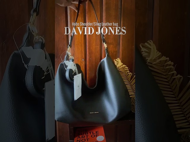 Vídeo relacionado con David Jones - Mujer Bolso Hombro - Piel Sintética PU Suave Señora Hobo Bolso - Elegante Bolso tote - Práctico Mediano Bolsa - Trabajo Viaje Moda Clásico Moda Casual Chic Urbano Tendencia - Beige