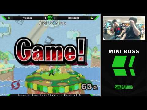 Mini Boss Losers Quarters - Violence (Samus) vs ilovebagelz (Luigi)