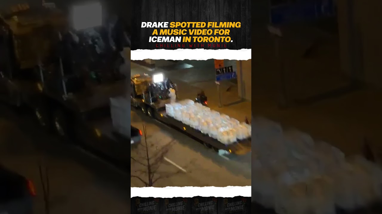 Drake spotted filming Iceman music video in Toronto #drake #iceman