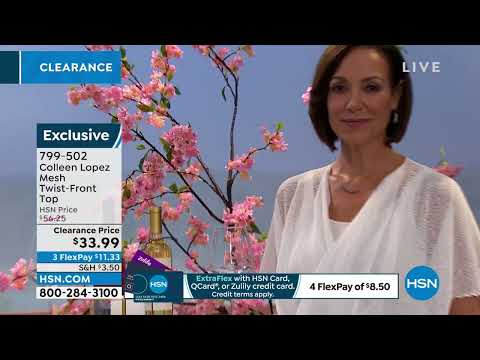 Colleen Lopez Mesh TwistFront Top