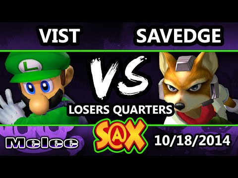 S@X Monthly - Vist (Luigi) SavEdge (Fox_ SSBM Losers Quarters - Smash Melee