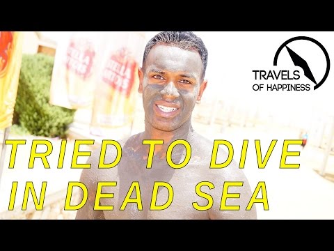 Trying to dive in Dead Sea