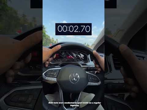 Hyundai Verna 1.5 Turbo Dct vs Volkswagen Virtus 1.5 DSG 0-100 Performance Shorts #dragrace #review