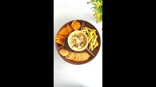 Quick Cheese Fondue Recipe | Cheese Fondue in Indian Style | Easy Party Dip with snacks #shorts