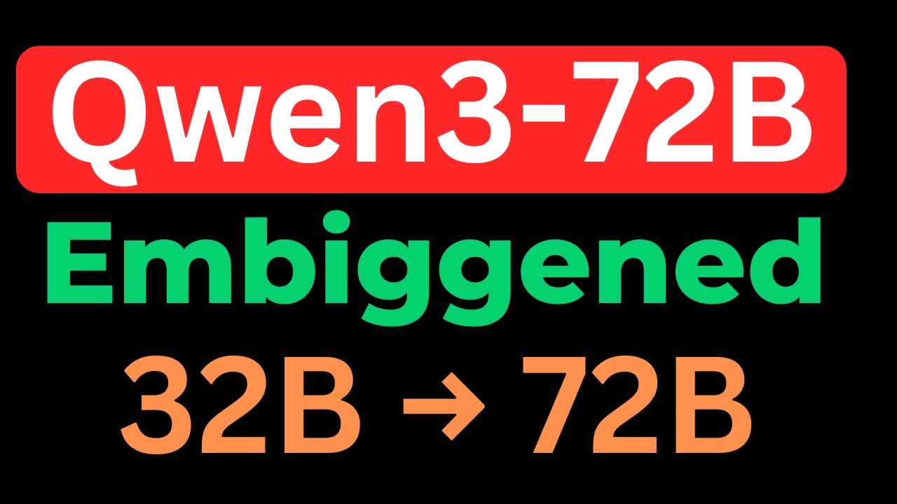 Qwen3-72B-Embiggened: Turn 32B Model into 72B - Install and Test Locally