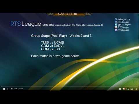 RTSL Rec Cast - TM|B vs UCA|B, GDM vs JSS, GDM vs DoD|A