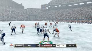 SNOW DAY! - NCAA 14 - BYU vs. Wisconsin - Fievel Pin QB - Road to Glory