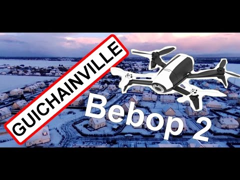 Guichainville sous la neige vu du ciel - Bebop 2