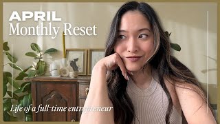 April Monthly Reset 2023 | Reflections, Challenges of Entrepreneurship, Launching a course, Goals