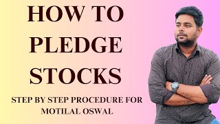How to pledge stocks in Motilal oswal for margin benefit | Motilal oswal | Pledging | Share market