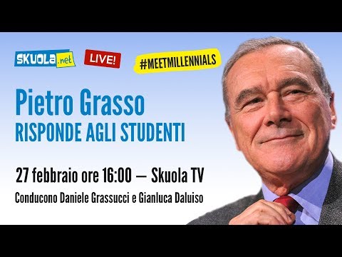 #MeetMillennials, Pietro Grasso risponde agli studenti