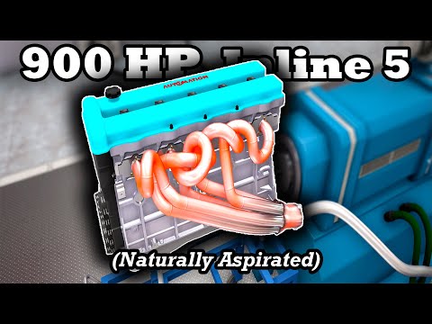 The Most Powerful Naturally Aspirated Inline 5 Engine Ever | Automation The Car Company Tycoon Game