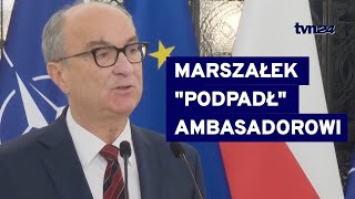 "An unprecedented statement." Trump's ambassador cuts off contacts with Czarzasty. Tusk appeals f...