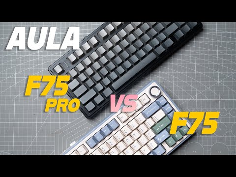 Aula F75 vs F75 Pro Keyboard - Sound Test and Comparison