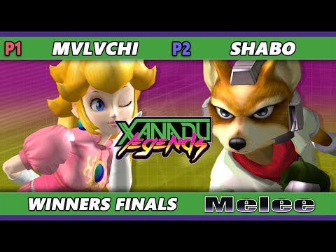 Xanadu Legends Winners Finals - mvlvchi (Peach) Vs. shabo (Fox) Smash Melee - SSBM