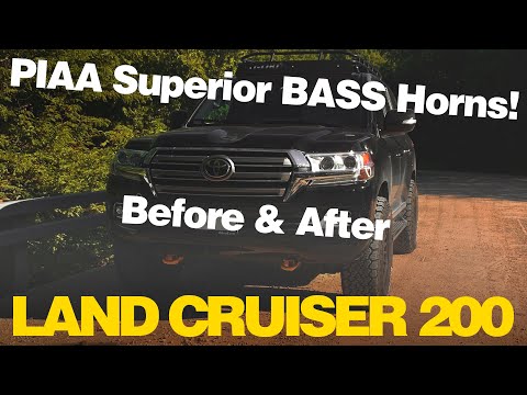PIAA Superior Bass Horns on Land Cruiser 200 (DEEP & LOUD!)
