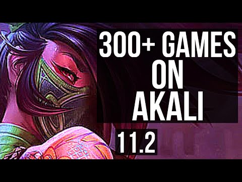 AKALI vs IRELIA (MID) (DEFEAT) | Quadra, 300+ games | KR Diamond | v11.2