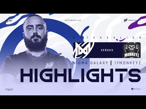 Nigma Galaxy DPC Highlights Vs 11Monkeyz