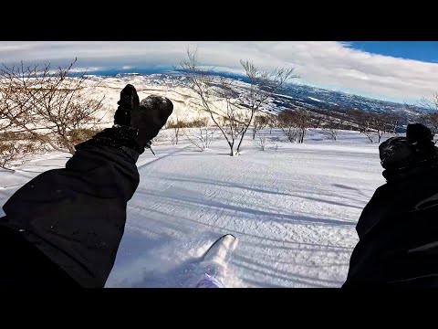 FULL DAY OF SNOWBOARDING IN JAPAN. LOTTE ARAI GOPRO POV