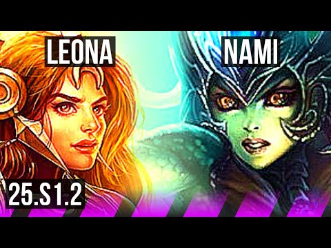 LEONA & Miss Fortune vs NAMI & Hwei (SUP) | NA Grandmaster | 25.S1.2