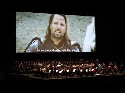 I bid you stand, men of the West! - LOTR Return of the King live orchestra (Barcelona)