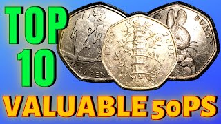 Top 10 Most Valuable and Rare 50p Coins! (UK Circulation) 2022