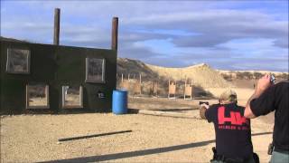 preview picture of video 'Texas Multigun monthly 3gun match December 2013 with HK P30L, Larue PredatAR AR15, FN SLP'