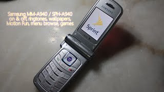 (Uncut) Samsung MM-A940 / SPH-A940 on & off, ringtones, wallpapers, Motion Fun, menu browse, games